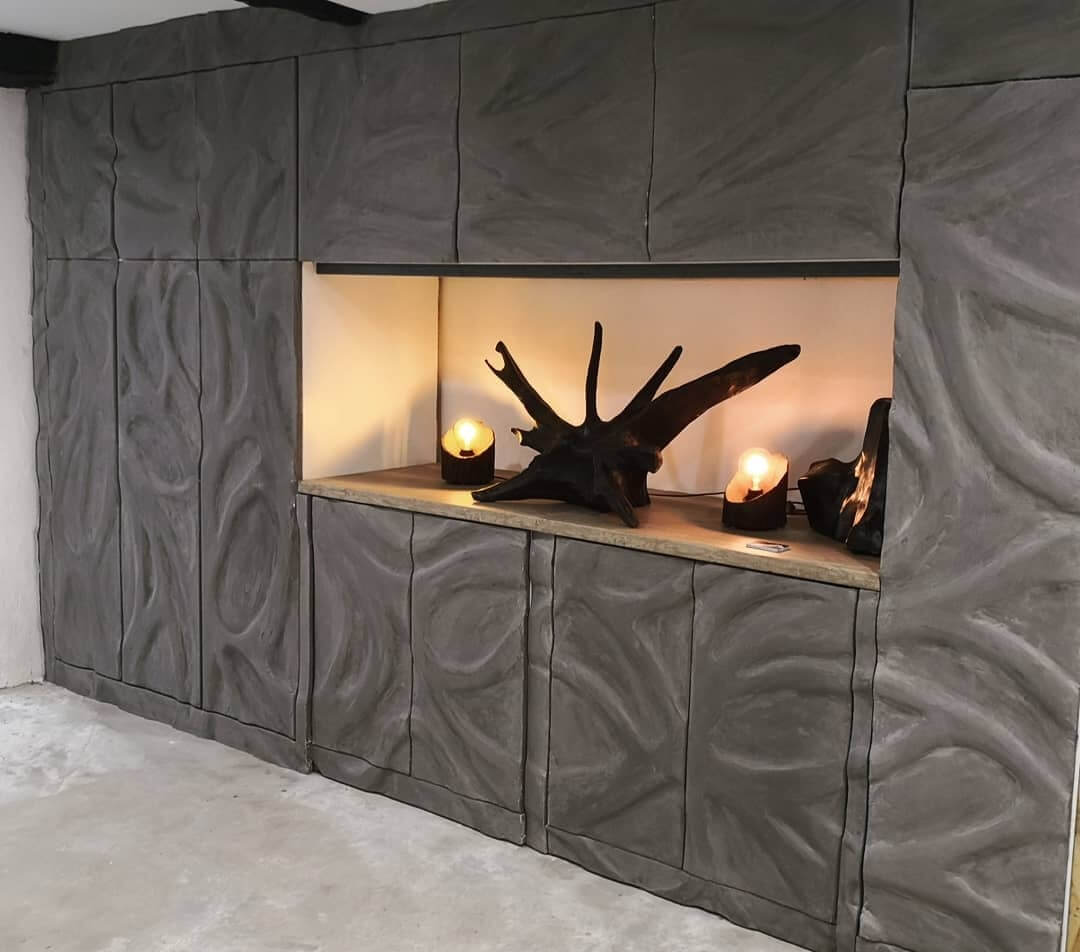 Wall clothing and artistic decoration of