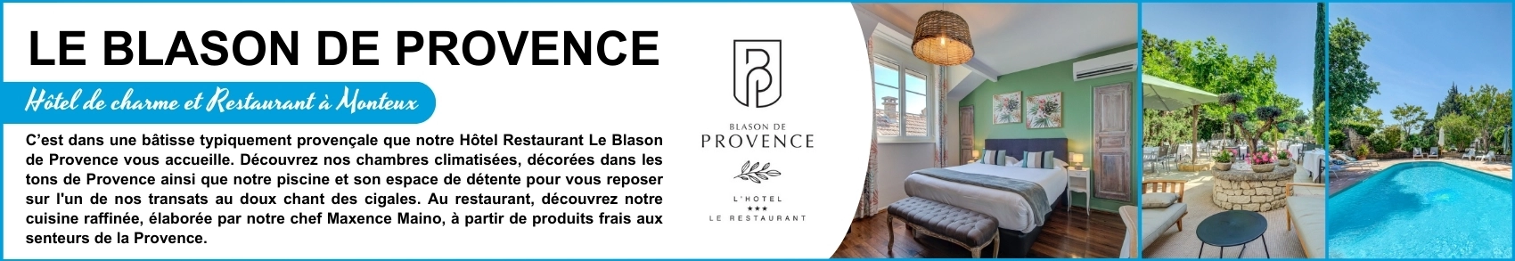 Encart pub ordinateur - Blason de Provence