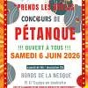 Concours de pétanque de Font'Arts : 