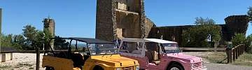 Découvrez Châteauneuf-du-Pape au volant d'une Méhari Eden.